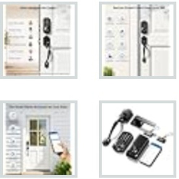 Veise VE06 H Smart Door Lock Set App Control Keyless Entry Deadbolt Matte Black - Picture 5 of 6